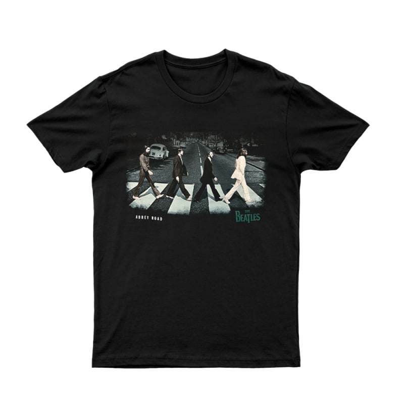ABBEY STRIDE BLACK TSHIRT by The Beatles