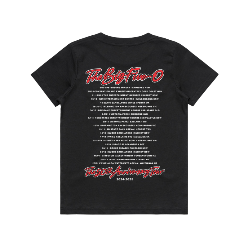 Classic Logo Kids Black Tour Tshirt by Cold Chisel