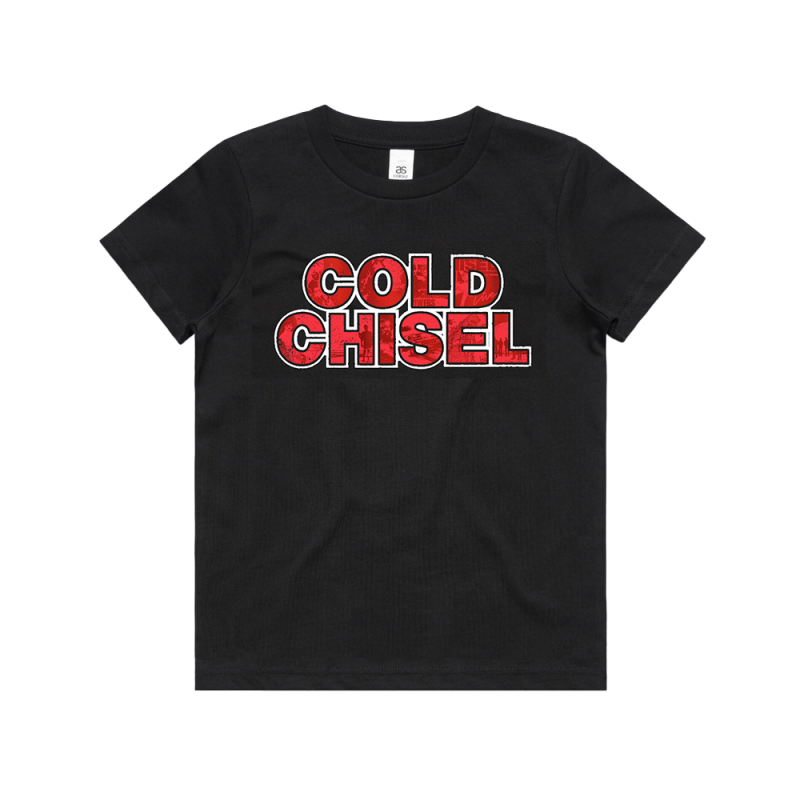 Classic Logo Kids Black Tour Tshirt by Cold Chisel