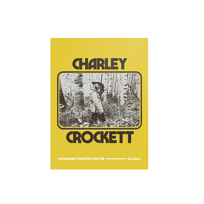 POSTER - CANBERRA 06/04/24 SIGNED LIMITED by Charley Crockett