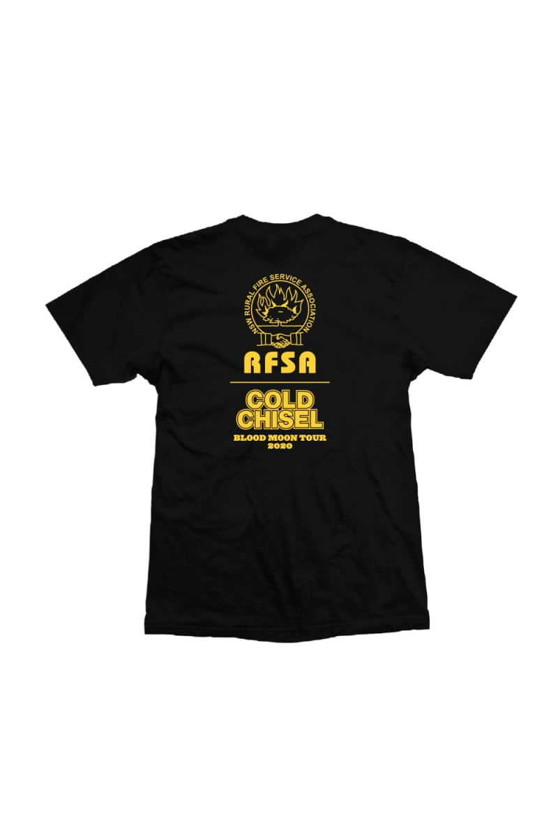 Blood Moon Tour RFSA Black Tshirt by Cold Chisel