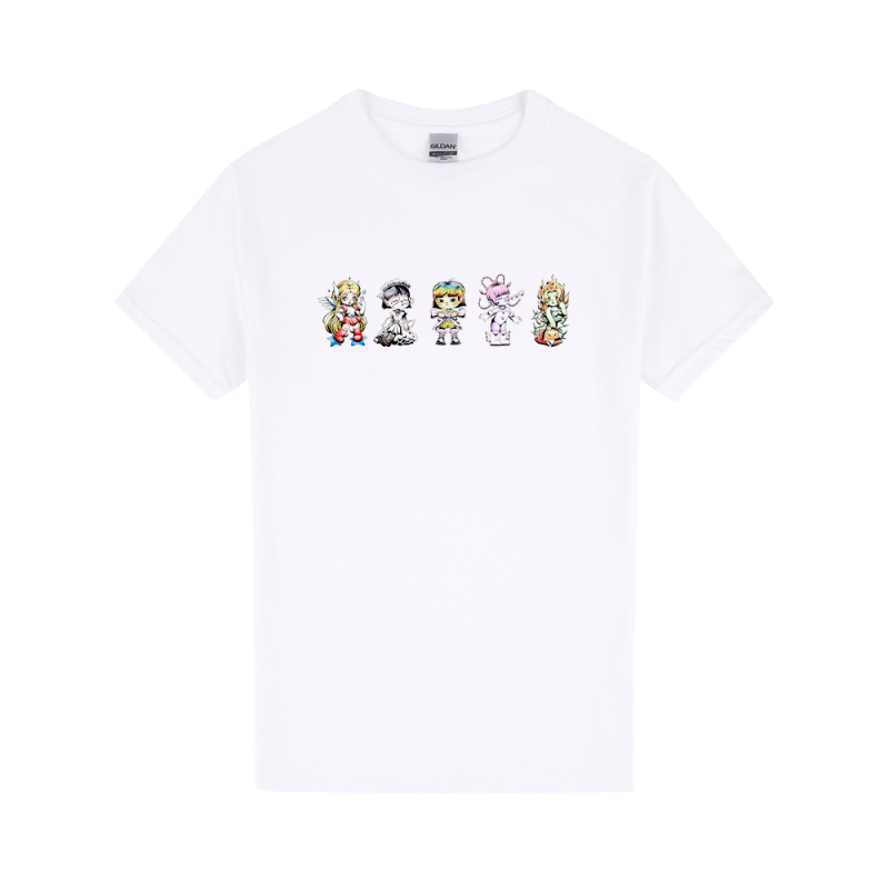 Character White Tshirt by Merci, Mercy