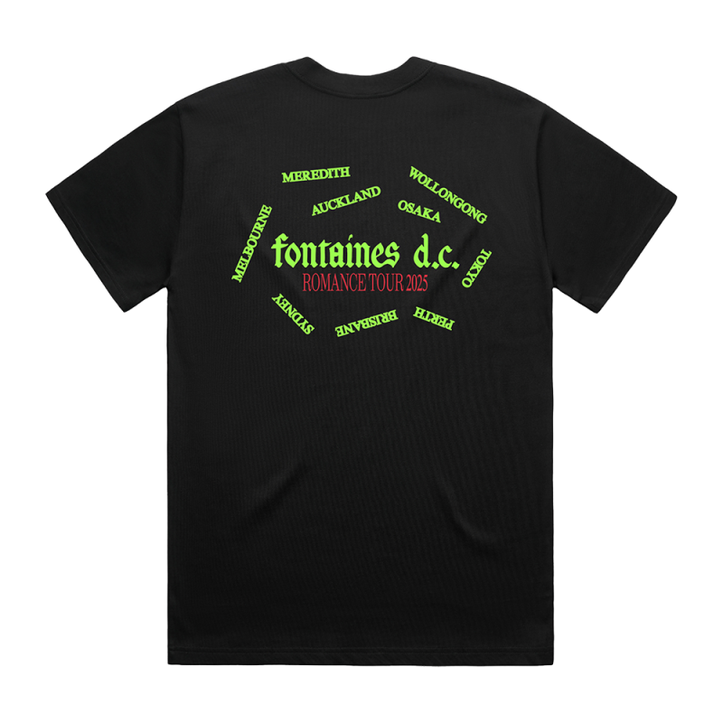 Romance  Circular Heart Tour T-Shirt (AU & NZ) by Fontaines D.C.