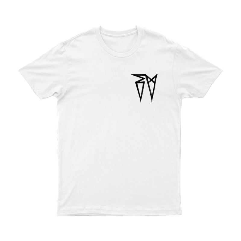 Classic EV Logo White Tshirt by Ecca Vandal