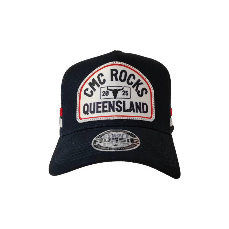 CMC Rocks Queensland Navy Trucker Cap by CMC ROCKS QLD 2025