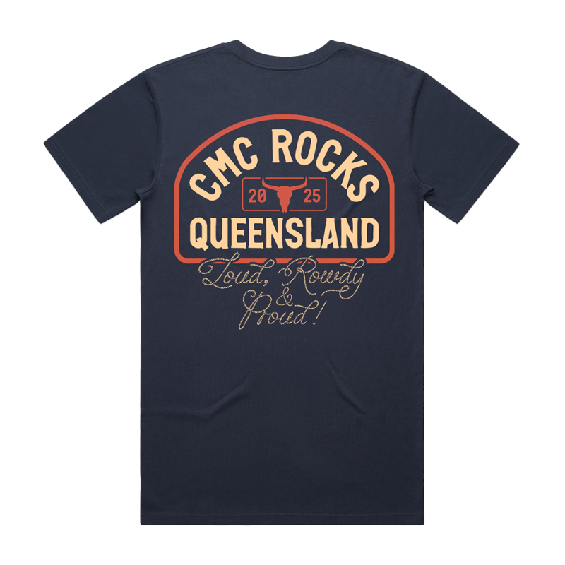 LRP Crest Unisex Navy Tshirt by CMC ROCKS QLD 2025