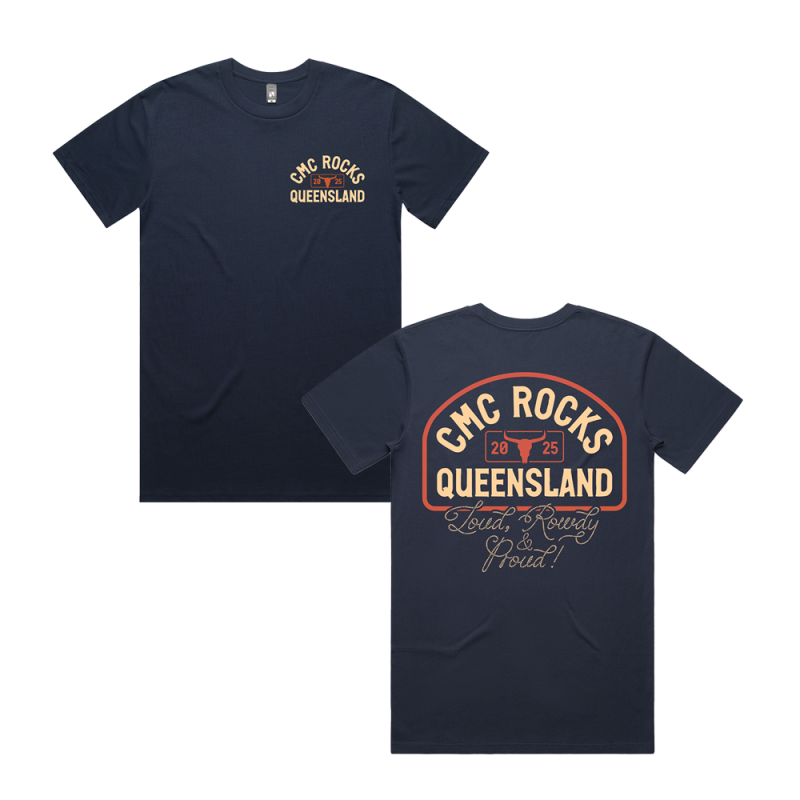 LRP Crest Unisex Navy Tshirt by CMC ROCKS QLD 2025