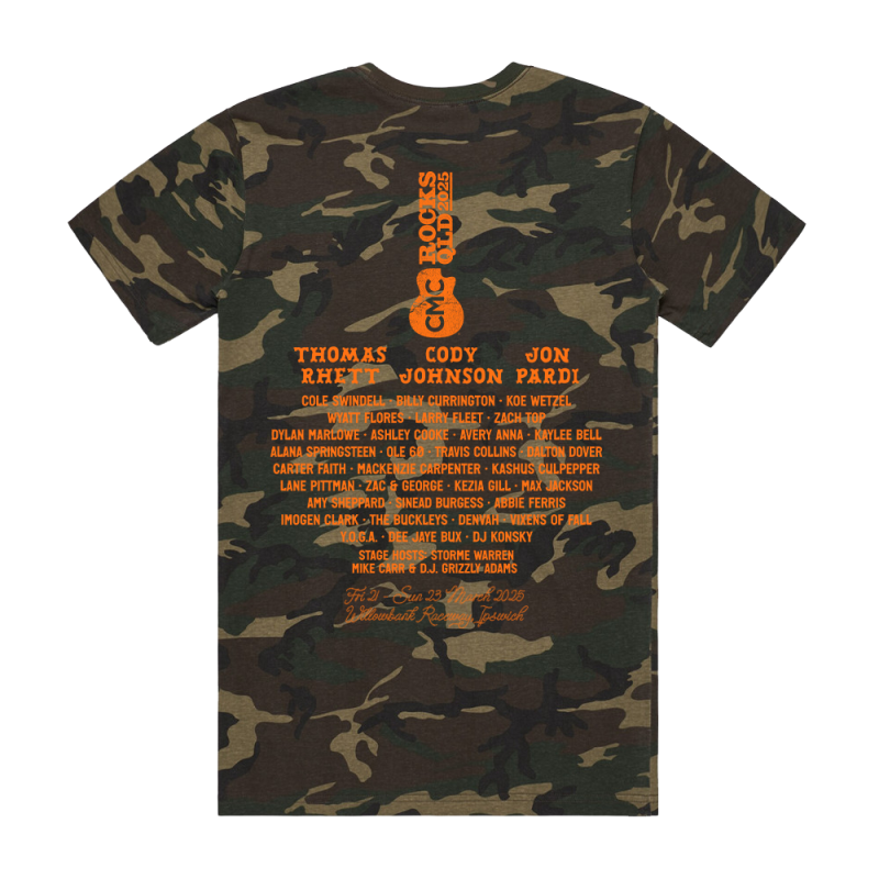 MKM Shoey  Unisex Camo Tshirt by CMC ROCKS QLD 2025