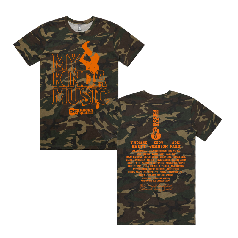 MKM Shoey  Unisex Camo Tshirt by CMC ROCKS QLD 2025