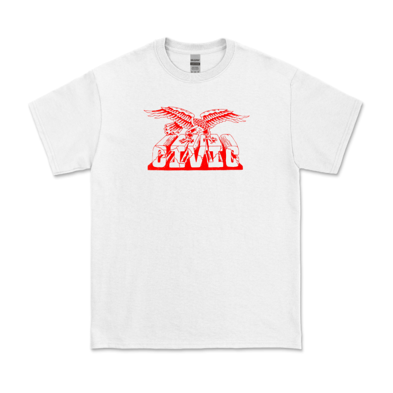 Red Eagle white T-Shirt by Civic