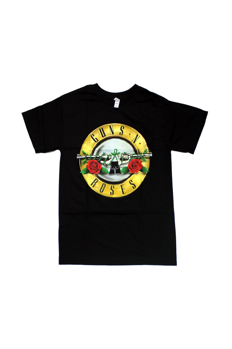 Classic Bullet Logo Black Tshirt by Guns N Roses