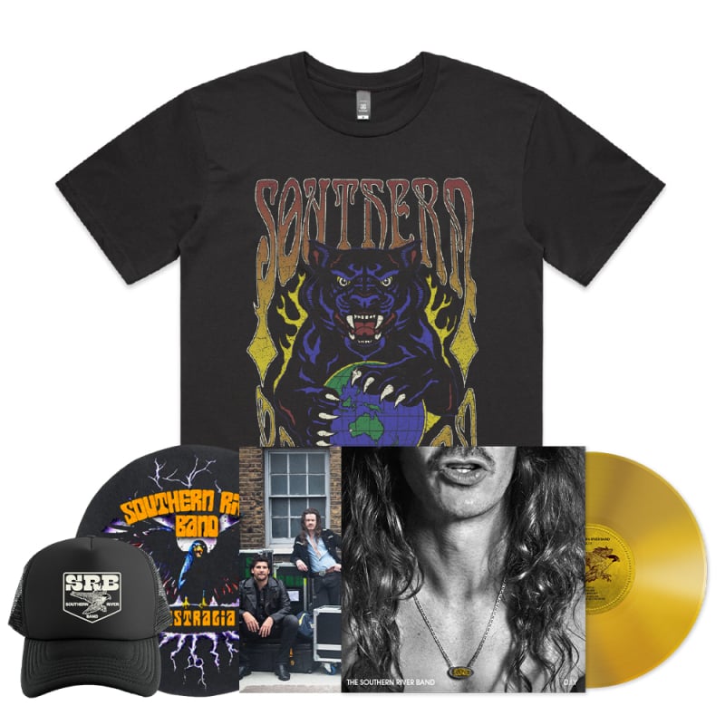 D.I.Y Gold Vinyl + Merch Bundle by The Southern River Band