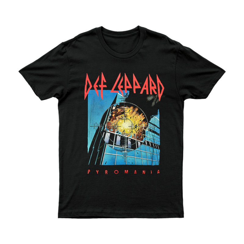 Pyromania Black Tshirt by Def Leppard