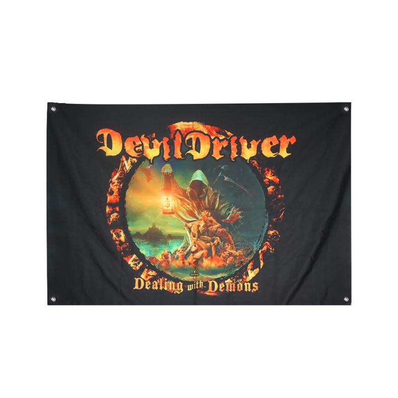 DEALING WITH DEMONS FLAG by DEVILDRIVER