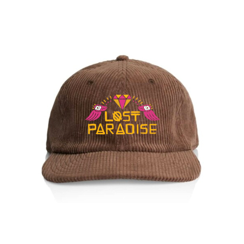 Brown Cord Cap by Lost Paradise