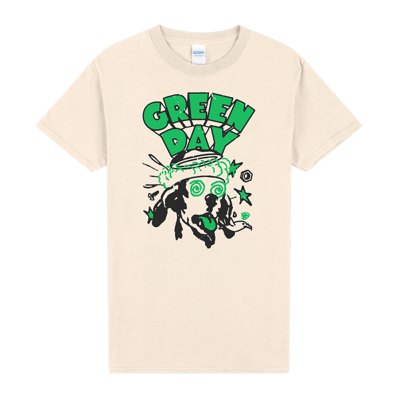 Dizzy Dog Natural Tshirt by Green Day