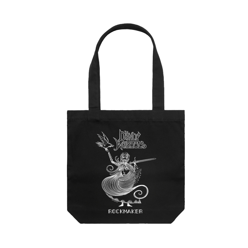 BLACK TOTE BAG - Wizard by The Dandy Warhols