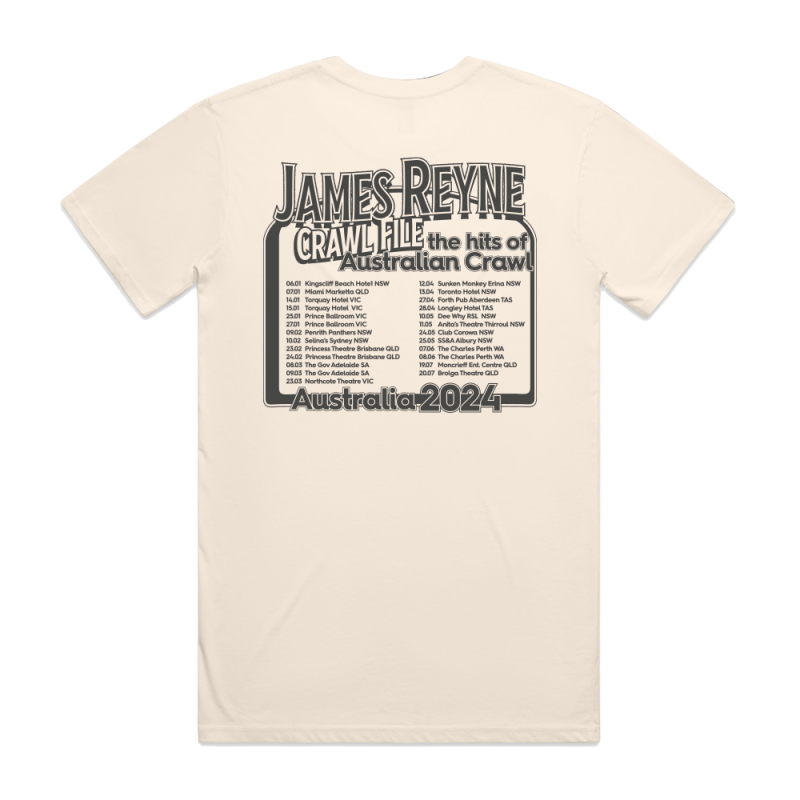 James Reyne — James Reyne Official Merchandise — Band T-Shirts