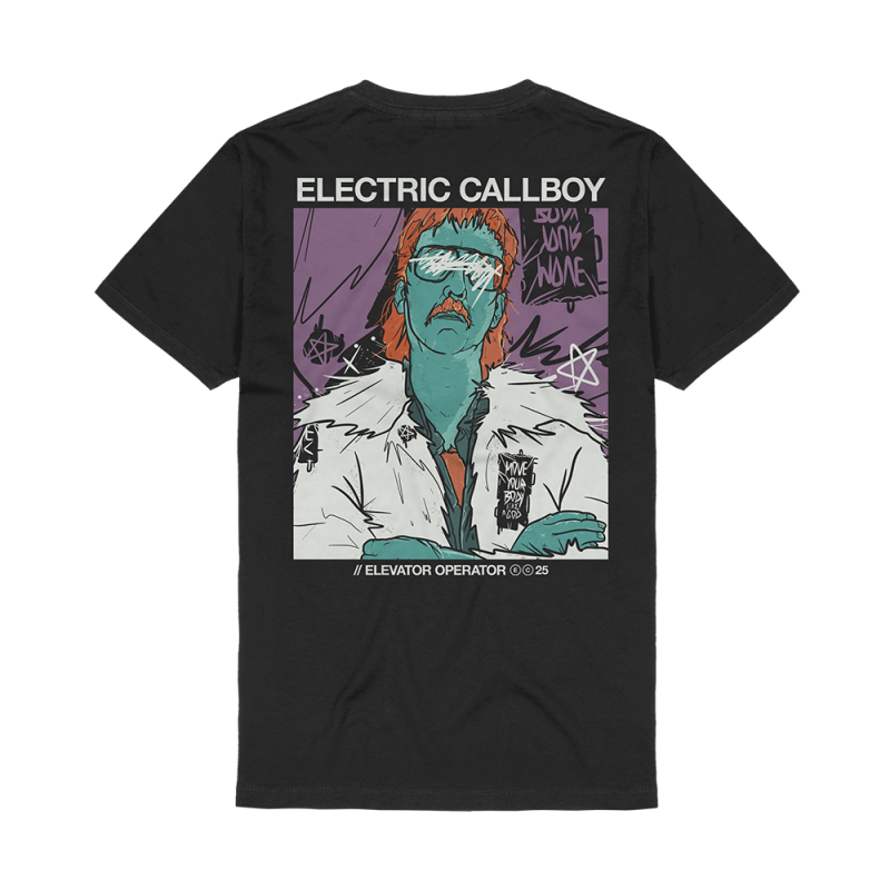 Elevator Operator Scratch Black Tshirt by Electric Callboy