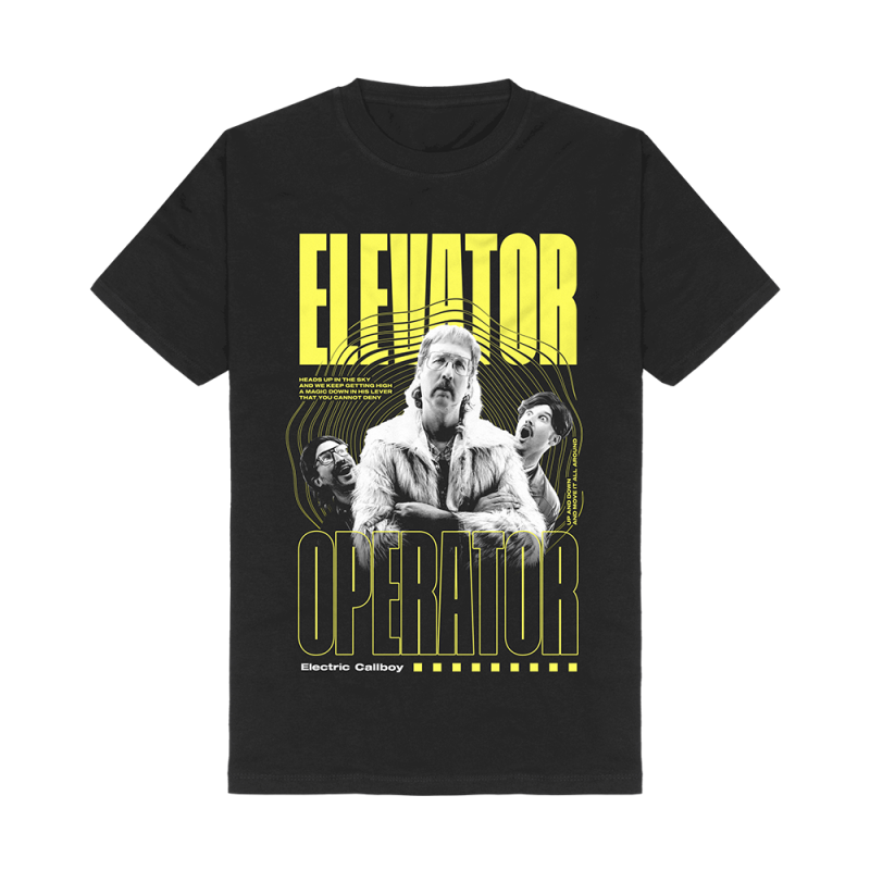 Elevator Operator Photo Black Tshirt by Electric Callboy