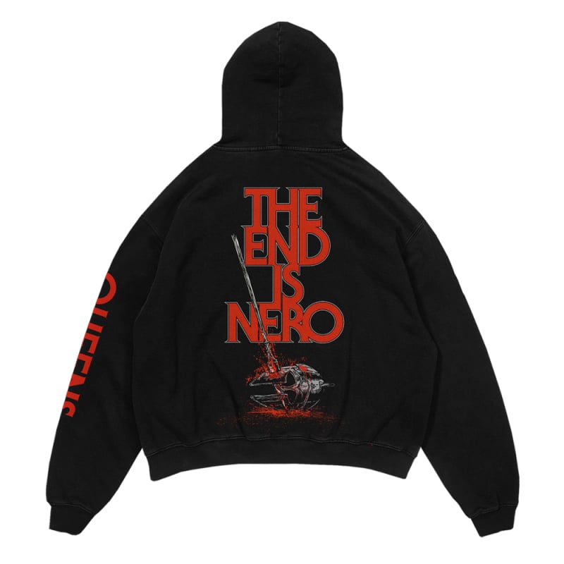 END IS NERO BLACK HOODIE by Queens Of The Stone Age