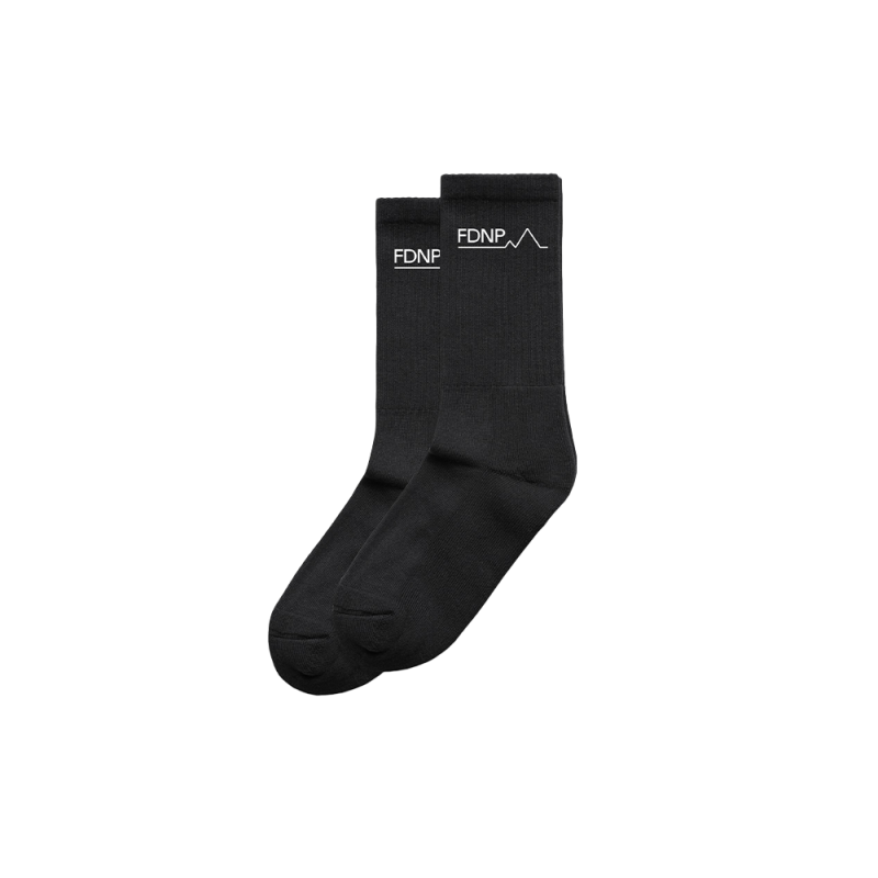 Logo Black Socks by Fanning Dempsey National Park