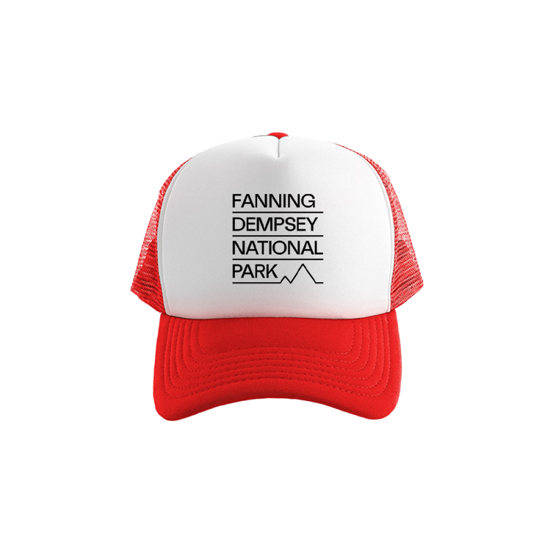 Logo Red Contrast Trucker by Fanning Dempsey National Park