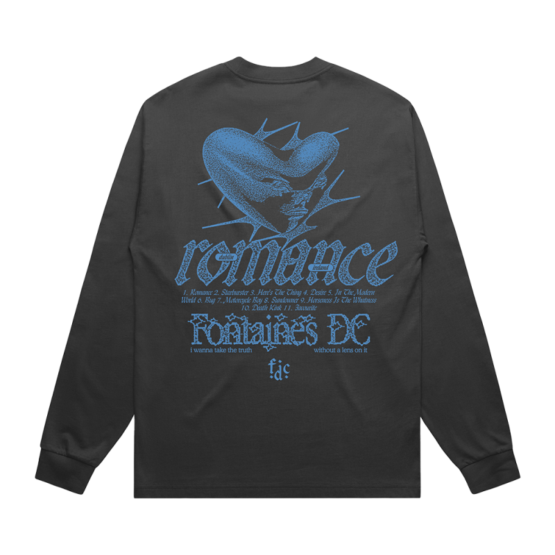 From Ireland To The World Charcoal Longsleeve by Fontaines D.C.