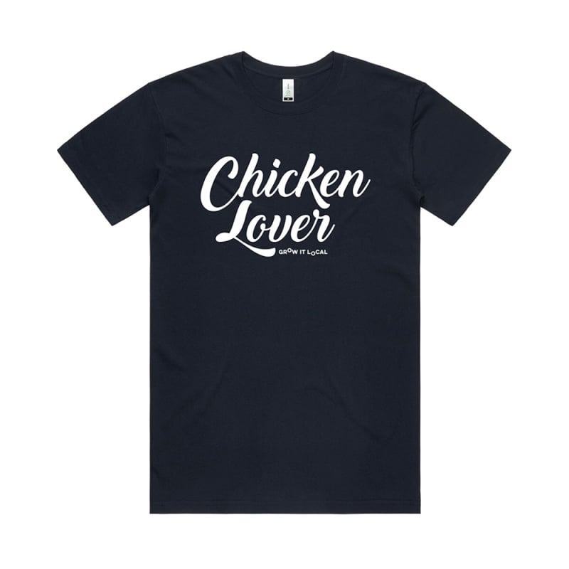 Chicken Lover Navy Unisex Tshirt by Grow It Local