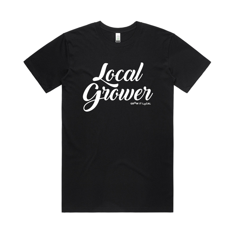 Local Grower Black Unisex Tshirt by Grow It Local