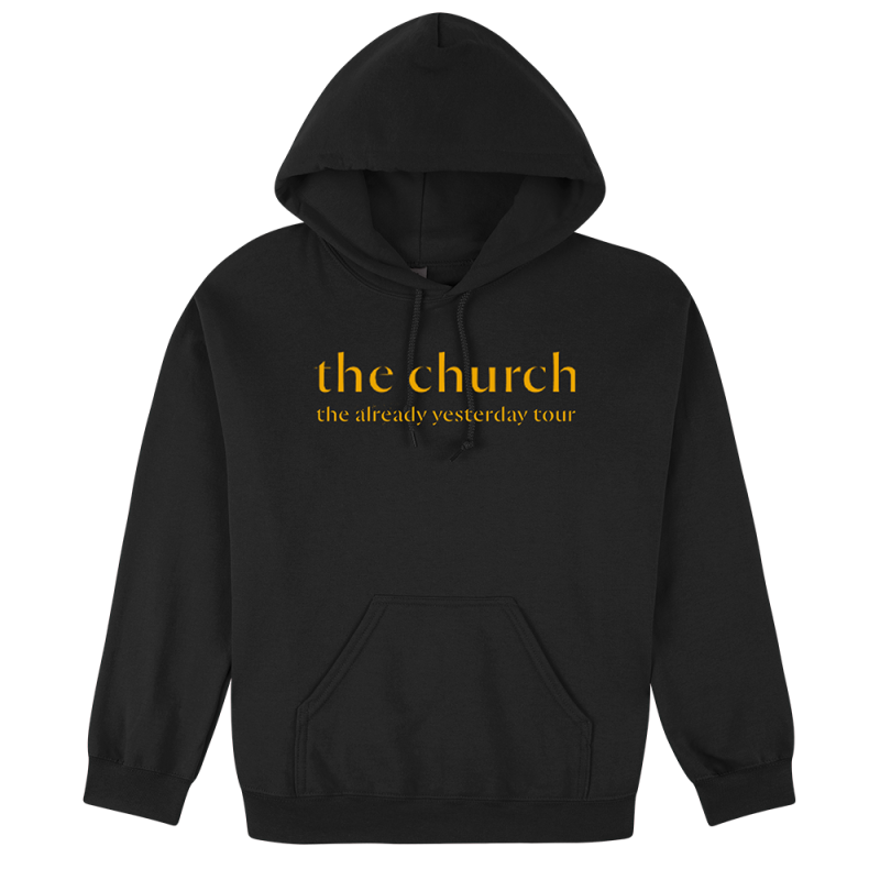 Gold Logo Tour Black Hood by The Church