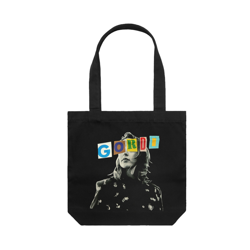 Black Tote  - Soft Rainbow by Gordi