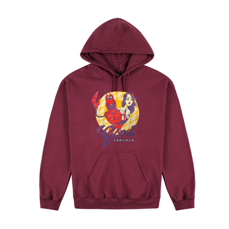 Inhuman Maroon Hoody by Gordi