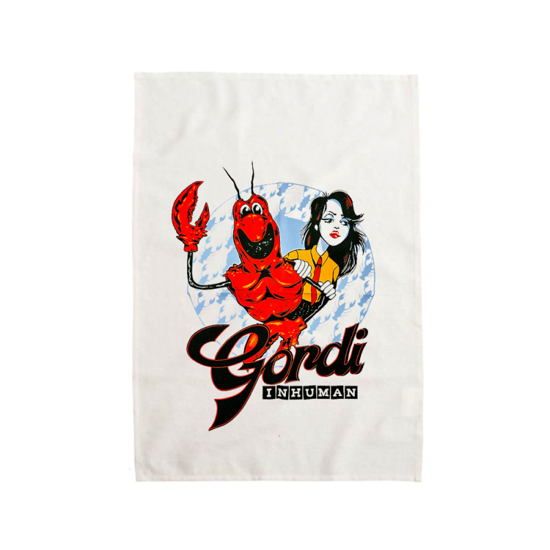 In Human White/Cream Tea Towel by Gordi