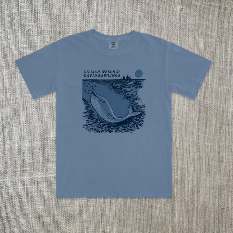 Whale Blue Jean Tshirt by Gillian Welch & David Rawlings