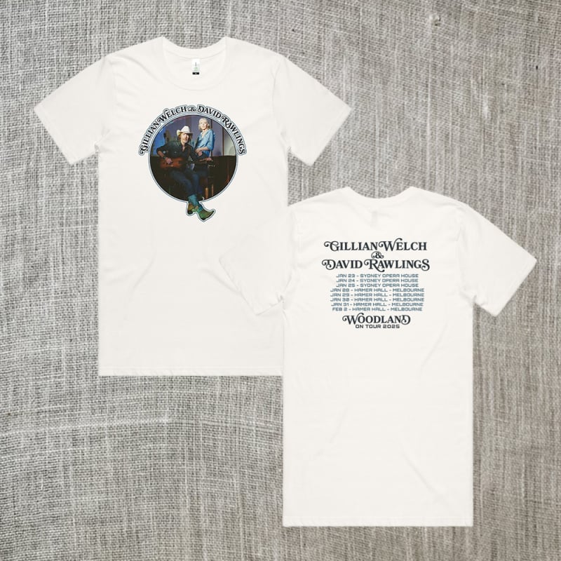 Woodland Natural Tour Tshirt by Gillian Welch & David Rawlings