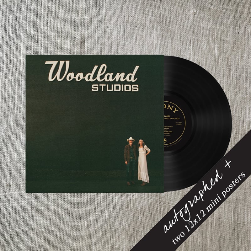 Woodland LP Signed + Exclusive Mini-Posters Bundle by Gillian Welch & David Rawlings