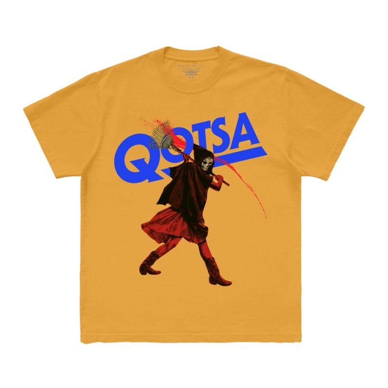 GOLDEN RAKE GUY CITRUS TSHIRT by Queens Of The Stone Age
