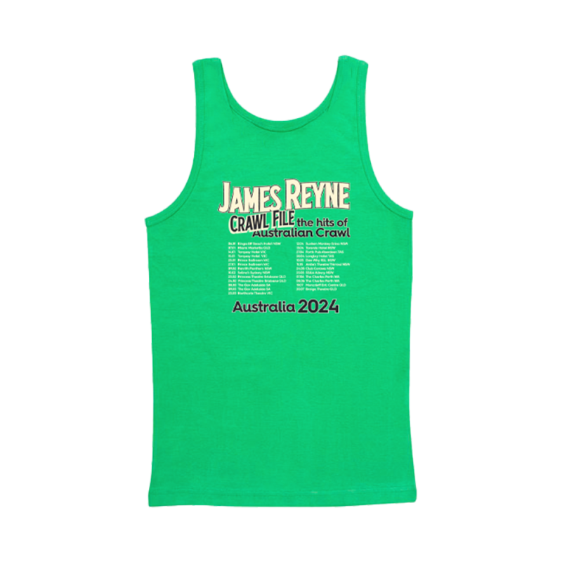 Green Tank/Singlet – Mono Tour 2024 by James Reyne