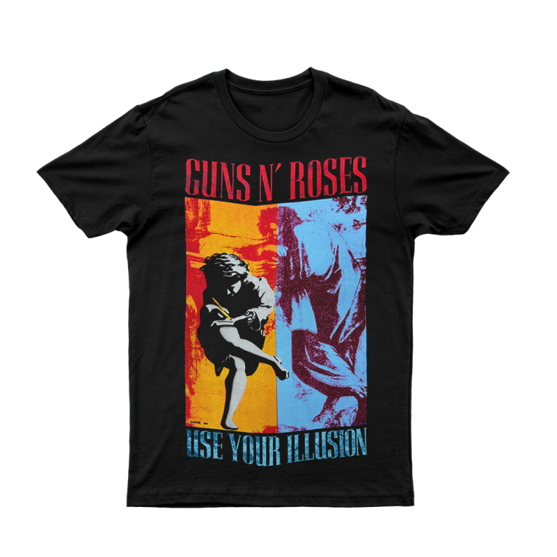 Illusion Combo 1991 Black Tshirt by Guns N Roses