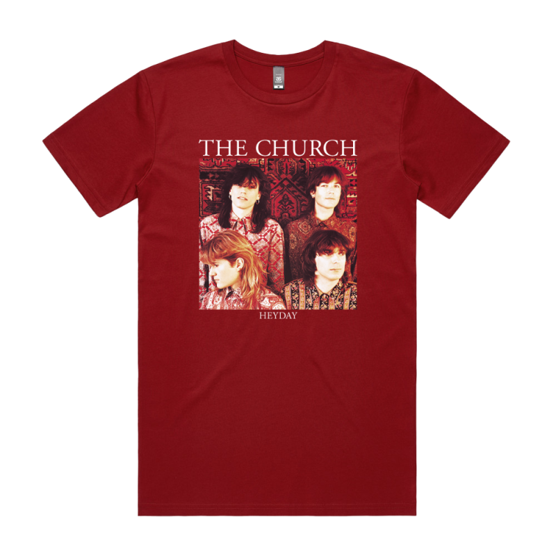 Heyday Burgunday Tshirt by The Church