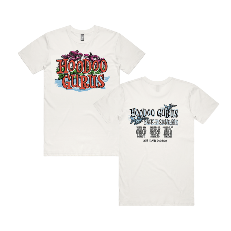 Palm Trees Natural Tshirt by Hoodoo Gurus