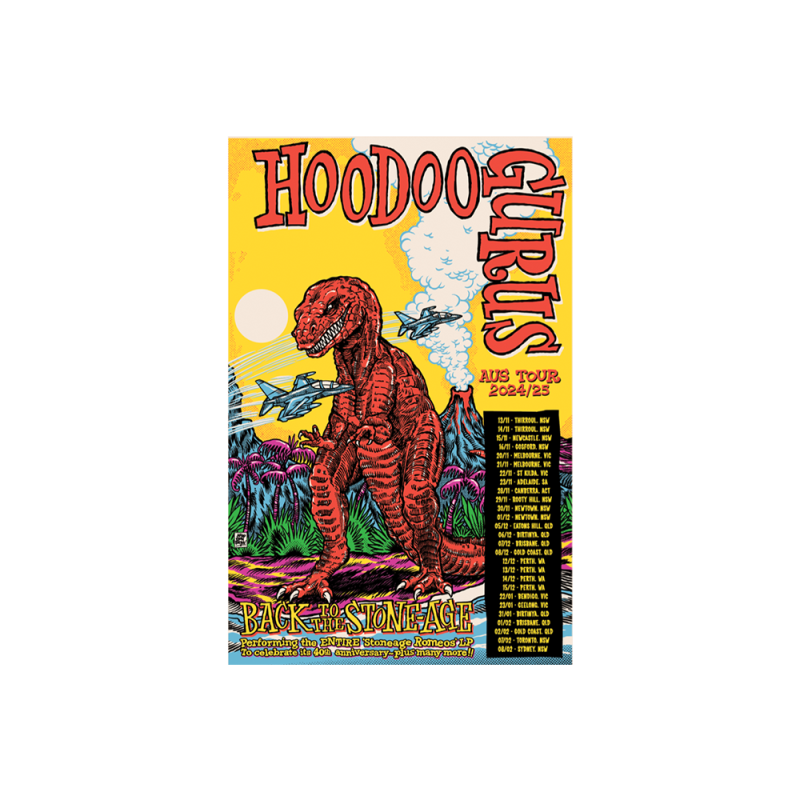 Screenprinted Poster by Hoodoo Gurus