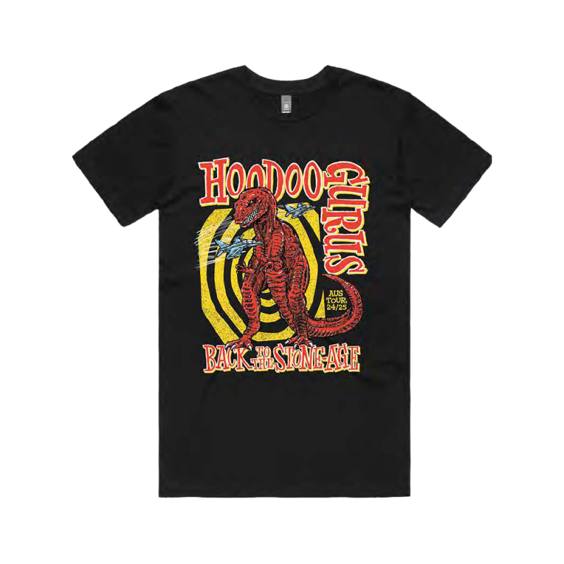 Tour 2024-2025 Black Tshirt by Hoodoo Gurus