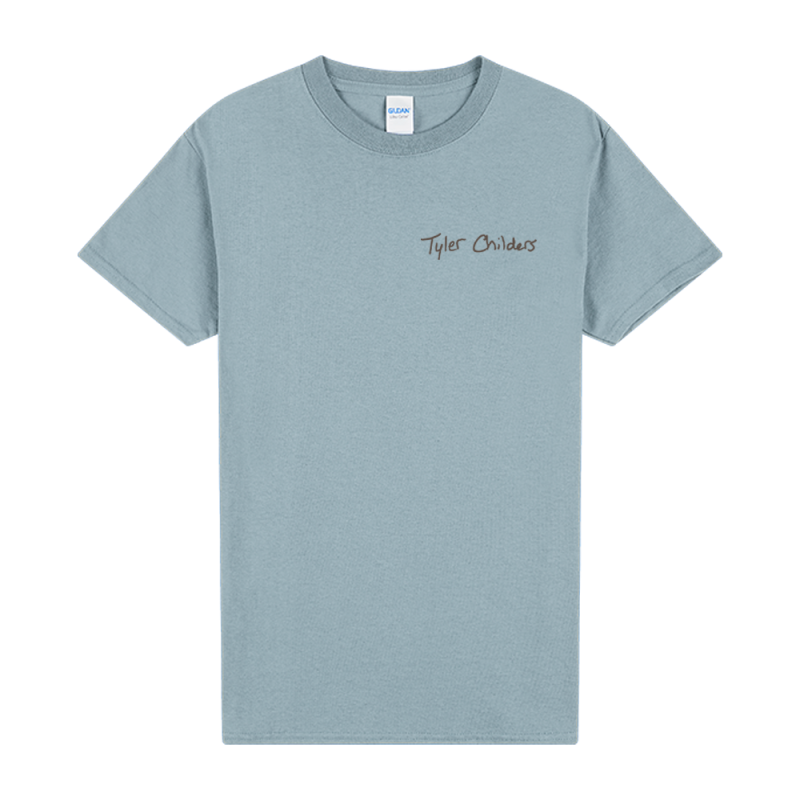 Horse Shoe Stone Blue Tshirt by Tyler Childers