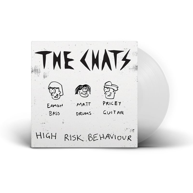High Risk Behaviour Transparent Vinyl 1LP + Dirty Rat White Tshirt by The Chats