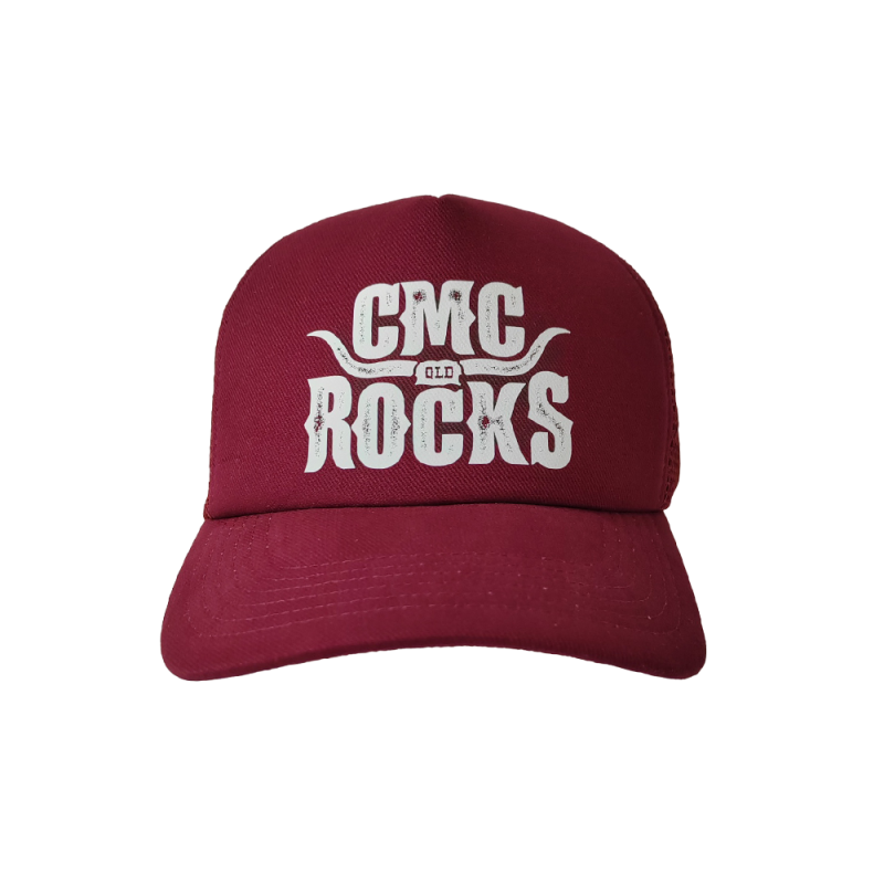 Horns Logo Maroon Trucker Cap by CMC ROCKS QLD 2025