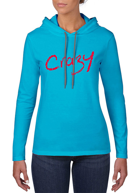 Crazy Lightweight Blue Womens Hoody by Icehouse