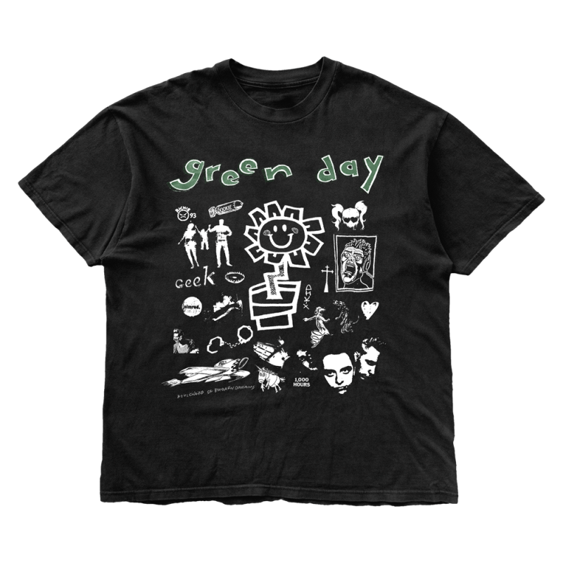 Iconic Tour Black Tshirt by Green Day