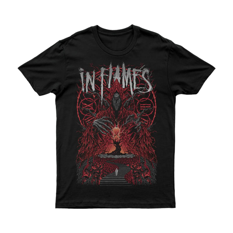 World Tour 2024 Black Tshirt by In Flames